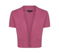 MINTLIMIT Kurzer Cardigan Damen Bolero Kurzarm Strickjacke Lightweight Casual Boleroshrug (Korallen rosa M)