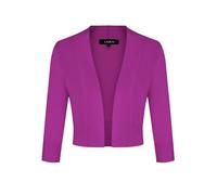MINTLIMIT Ladies Elegant Bolero V-Ausschnitt Kurz-Strickweste 3/4 Ärmel Strickjacke Bolerojacke Schulterjacke,ViolettRot,XXL