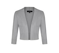 MINTLIMIT Strickjacke Damen Sommer V-Ausschnitt 3/4-Arm Bolero Festlich Cardigan Blazer,Hellgrau,L
