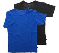 Minymo 2er Pack Kinder Jungen T-Shirt, Kurzarm, Alter 5-6 Jahre, Größe: 116, Farbe: Hellblau und Grau, 3932