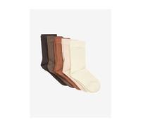 Minymo Ankle Sock - rib (5-pack) cocoa brown (281) 23\26