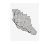Minymo Ankle Sock -solid (5-pack) light grey melange (130) 23\26