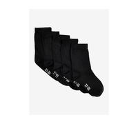 Minymo Ankle Sock -solid (5-pack) schwarz (106) 39\42