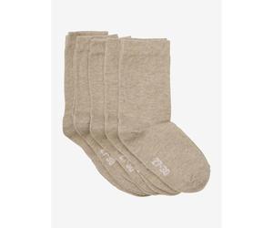 Minymo Ankle Sock -solid (5-pack) silver mink melange (235) 35\38