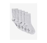 Minymo Ankle Sock -solid (5-pack) weiss (100) 31\34