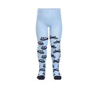 MINYMO Baby Jungen Strumpfhose Traktor in skyway, Größe:56/62, Farbe:Skyway