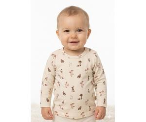 Minymo Baby Langarmshirt - 74 / beige