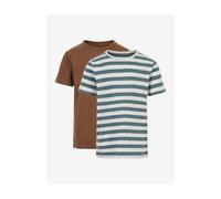 Minymo Basic 32 -t-shirt SS (2-pack) braun (236) 86