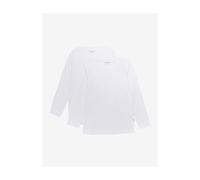 Minymo - Langarmshirt BASIC 2er-Pack in wollweiß Gr.92