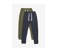 MINYMO Boy's Basic 36-Sweat Pant (2-Pack) Sweatpants, Dark Olive, 98