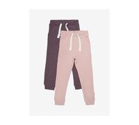 MINYMO Girl's Basic 37-Sweat Pant (2-Pack) Sweatpants, Misty Rose, 122 (2er Pack)