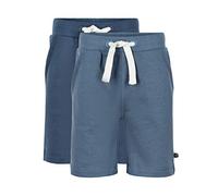 Minymo - Boy's Basic 53 Sweat Short (2-Pack) - Shorts, Gr. 140, blau (NewNavy)