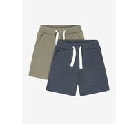Minymo - Boy's Basic 53 Sweat Short (2-Pack) - Shorts, Gr. 110, blau (Vetiver)