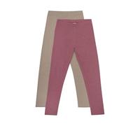 MINYMO Women's Basic (2-Pack) Leggings, braun, 152 cm