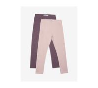 MINYMO 2er Pack Mädchen Basic Leggings