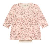 Minymo Body Dress LS AOP Rib white swan (2605) 74