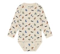 MINYMO Body langarm Luftballon-Hunde 62 natur/bunt