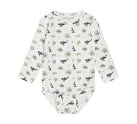 Minymo - Kid's Body L/S AOP - Body, Gr. 92, weiß (WhitePepper)