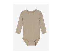 Langarm Body aus super weicher Bambus-Viskose uni taupe 56
