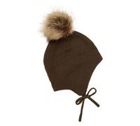 Minymo Bommelmütze in Khaki - Größe 44 cm | Baby Muetzen