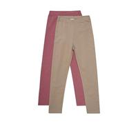 MINYMO Damen Sweat W.AOP (2-Pack) Leggings, Braun, 116 EU
