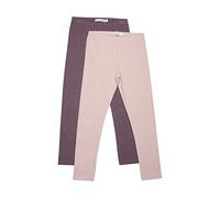 MINYMO Girl's Basic (2-Pack) Leggings, Misty Rose, 86 (2er Pack)