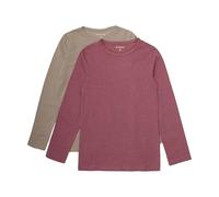 MINYMO Girl's Basic 35-T LS (2-Pack) Shirt, Apfelbutter, 134