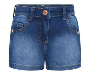 Minymo - Girl's Shorts Power Stretch - Shorts, Gr. 128, blau (Denim)