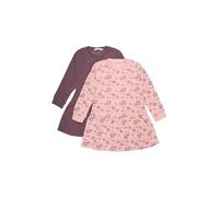 MINYMO Girl's Sweat LS (2-Pack) Casual Dress, Misty Rose, 92