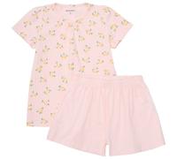 Minymo - Girl's T-Shirt+Short Set AOP, Gr. 110, rosa (RosenQuartz)