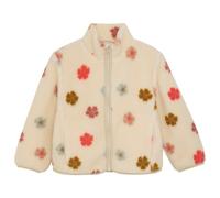 Minymo - Girl's Teddy Jacket AOP with Lining - Fleecejacke, Gr. 122, beige (Sandshell)