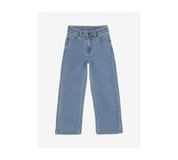 Regular-fit-Jeans MINYMO "Regular-fit-Jeans MIJeans wide loose fit", Mädchen, Gr. 104, N-Gr, blau (light dusty blau), Obermaterial: 80% Baumwolle CO. 19% Polyester PES. 1% Elasthan EL., Jeans (1792241