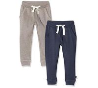 MINYMO Jungen 2er Pack Sweat Pants/Freizeithose Hose, Mehrfarbig (Ensign Blue/Grau 794), (Herstellergröße:116)