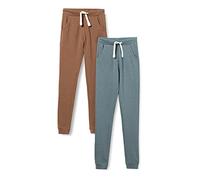 MINYMO Jungen Basic 36 -Sweat Pant (2-Pack) Freizeithose, Braun, 110 EU