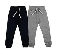MINYMO Jungen Basic 36 -Sweat Pant (2-pack) Hose, Mehrfarbig (Dark Navy/Grau 778), 152 Cm herstellergr e Cm EU