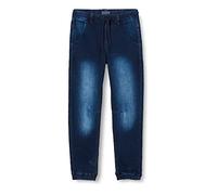 MINYMO Jungen Power Stretch Loose fit Jeans, Dark Blue Denim, 128