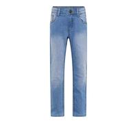 5-Pocket-Jeans MINYMO "5-Pocket-Jeans MIJeans", Jungen, Gr. 134, N-Gr, blau (light dusty blau), Jeans, Obermaterial: 80% Baumwolle CO. 19% Polyester PES. 1% Elasthan EL., unifarben, casual, regular fi