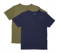 Minymo - Kid's Basic 32 -T-Shirt S/S (2-Pack) - T-Shirt, Gr. 80, blau (DarkOlive)