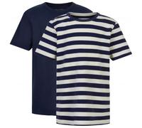 Minymo - Kid's Basic 32 -T-Shirt S/S (2-Pack) - T-Shirt, Gr. 80, blau (Marshmallow)