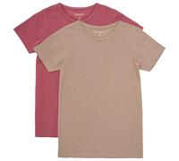 Minymo - Kid's Basic 33 -T-Shirt S/S (2-Pack) - T-Shirt, Gr. 80, braun (AppleButter)