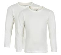 Minymo - Kid's Basic 35 T-Shirt L/S (2-Pack) - Longsleeve, Gr. 80, weiß (White)