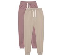 Minymo - Kid's Basic 37 Sweat Pants (2-Pack) - Trainingshose, Gr. 122, beige (Elderberry)