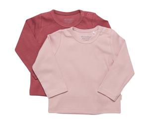 Minymo - Kid's Blouse L/S (2-Pack) - Longsleeve, Gr. 56, rosa (VioletIce)