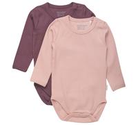 Minymo - Kid's Body L/S (2-Pack) - Alltagsunterwäsche, Gr. 56, rosa (MistyRose)