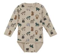 Minymo - Kid's Body L/S AOP - Alltagsunterwäsche, Gr. 62, beige (OxfordTan)