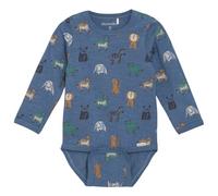 Minymo - Kid's Body L/S AOP - Alltagsunterwäsche, Gr. 80, blau (ChinaBlue)