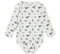 Minymo - Kid's Body L/S AOP - Body, Gr. 62, weiß (WhitePepper)