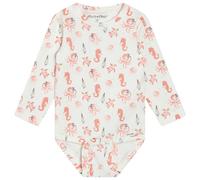 Minymo - Kid's Body L/S AOP - Body, Gr. 92, weiß (VanillaIce)