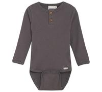 Minymo - Kid's Body L/S Rib - Alltagsunterwäsche, Gr. 86, grau (DarkGullGrey)