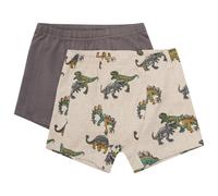 Minymo - Kid's Boxers AOP 2-Pack - Unterhose, Gr. 98, beige/grau (BeigeMelange)